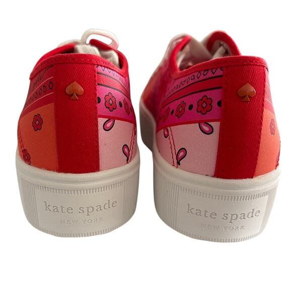 Kate Spade Serve Bandana Patchwork Sneakers Plaftorms - SOLD OUT - Picture 5 of 8